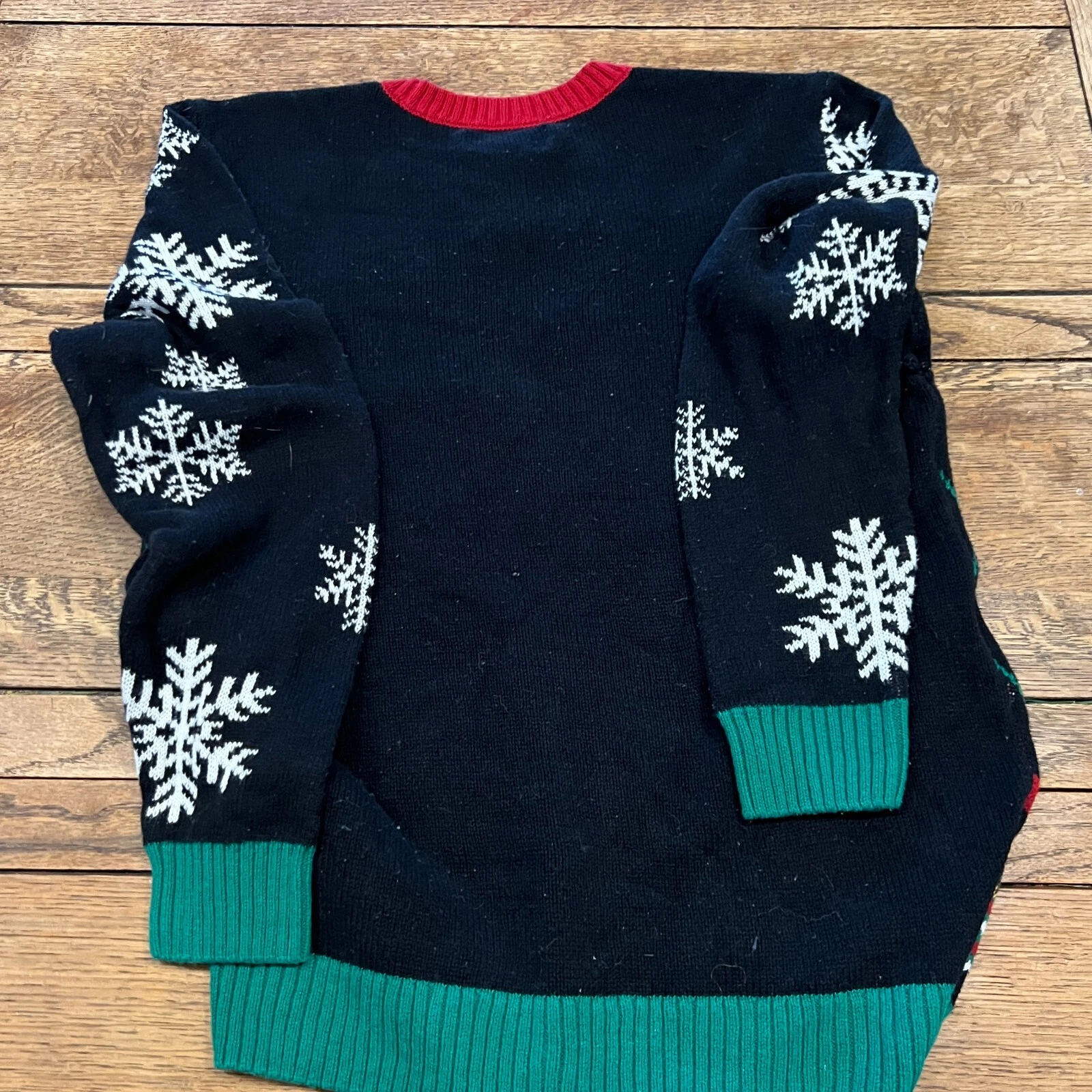 Ugly Holiday Sweater Santa Claus Thumbs Up Christmas Party Size xl