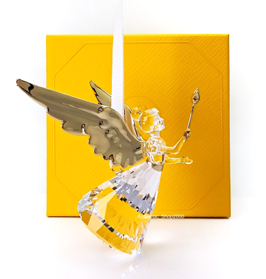 New 100% SWAROVSKI Crystal Holiday Magic Lovely Angel Ornament w
