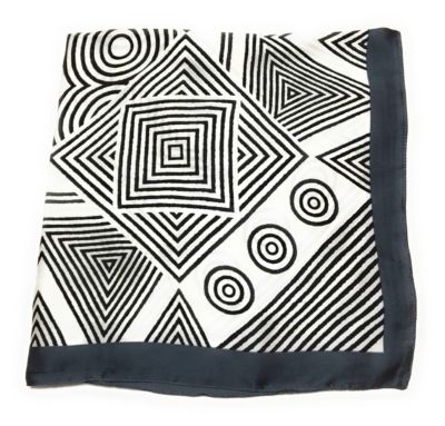 Großer quadratischer Damen Kunstseide Kopf Hals dünner Schal Bandana Tasche Charm - 70 cm x 70 cm