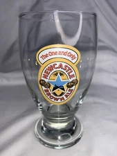New Castle Brown Ale Beer Glass 6 Inch Tall 12 Ounce Star Bottom