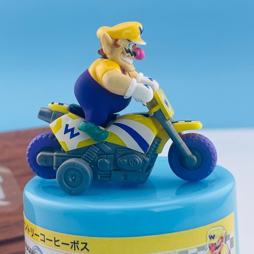Wario Mario Kart Wii Pull Back Bike Figure Suntory Boss coffee 2008 Japan Rare - Picture 7 of 12