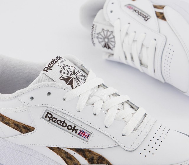 reebok leopard print trainers