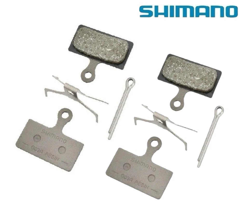 2 Coppie Shimano Pastiglie Freno Resina G03A G05A Xtr Xt Slx Deore BRM9000 M8000 - Imagen 2 de 2