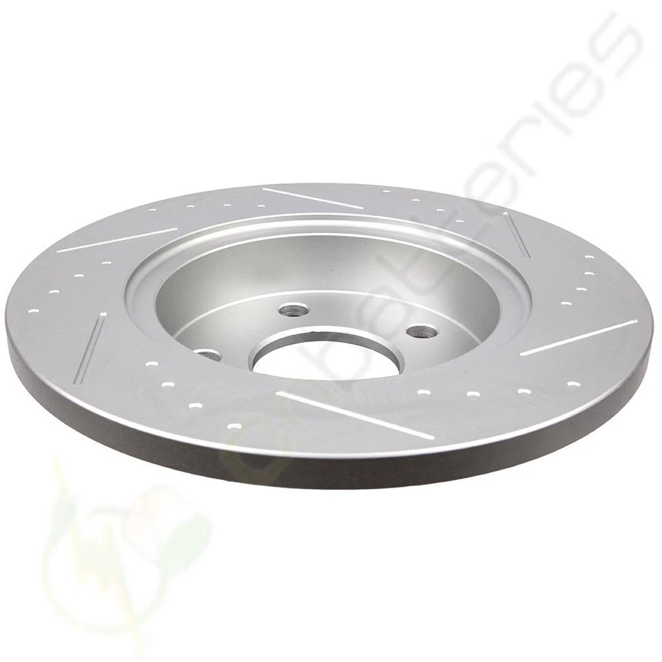 Front Rear Brake Rotors And Pads Kit Cearmic For 2005-2008 Pontiac G6 - Image 4 of 4