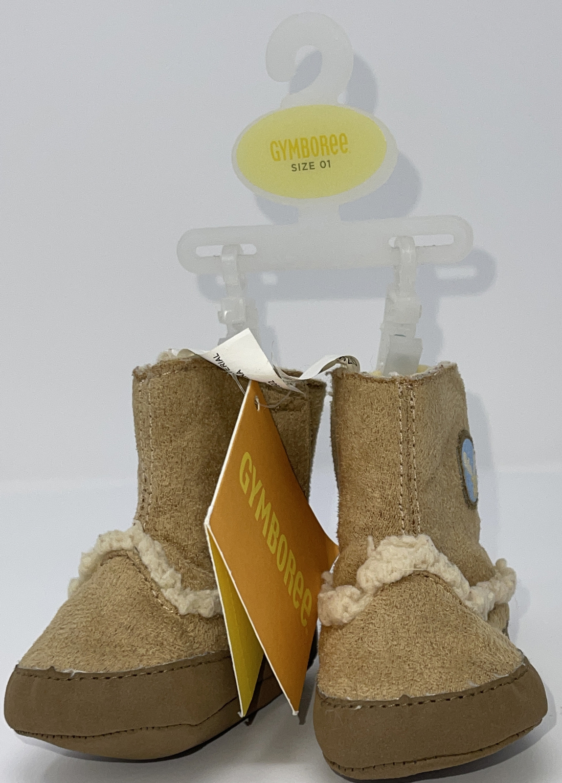 Gymboree Moose Sherpa Trim Crib Shoe Size 01 Colorful Village 2007 READ DETAILS