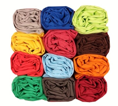 DRAP HOUSSE bébé 60x120 cm Bonnet 20 cm UNI COTON 120x60 cm de 40  COLORIS