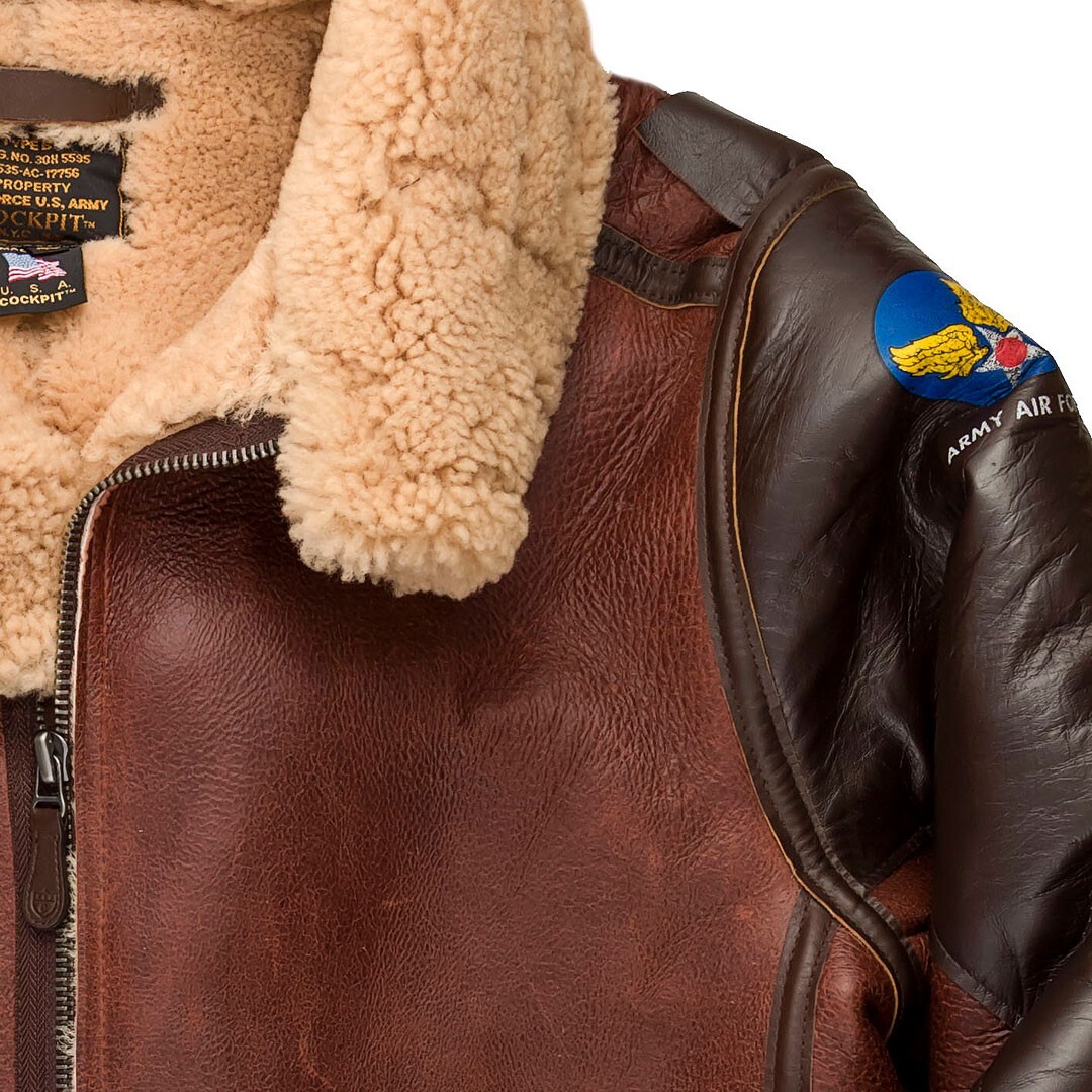 まことB-3 VINTAGE COCKPIT USA 1941 Pearl Harbor B-3 Bomber Jacket Z213374 USA MADE