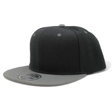 Two Tone Snapback Hat Baseball Cap for Men Plain Adjustable Blank Hats Classic