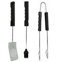 Grillbesteck Set 3Tlg. Grillzange Grillwender SilikonbüRste GrillbüRste Bbq Set