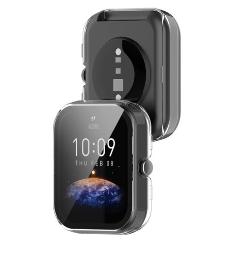 Xiaomi Amazfit Bip 3 Hart Case PC Hülle mit farbigem Rand Pro Huami Fallschutz - Bild 2 von 6