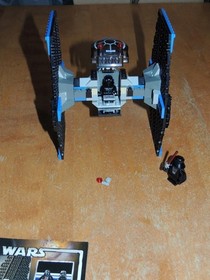 2005 Lego Star Wars 7263 Tie Fighter with Light Up Vader 100% complete manual