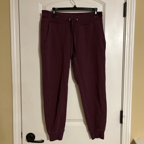 Calvin Klein Burgundy Size M Cotton Blend Crop Joggers