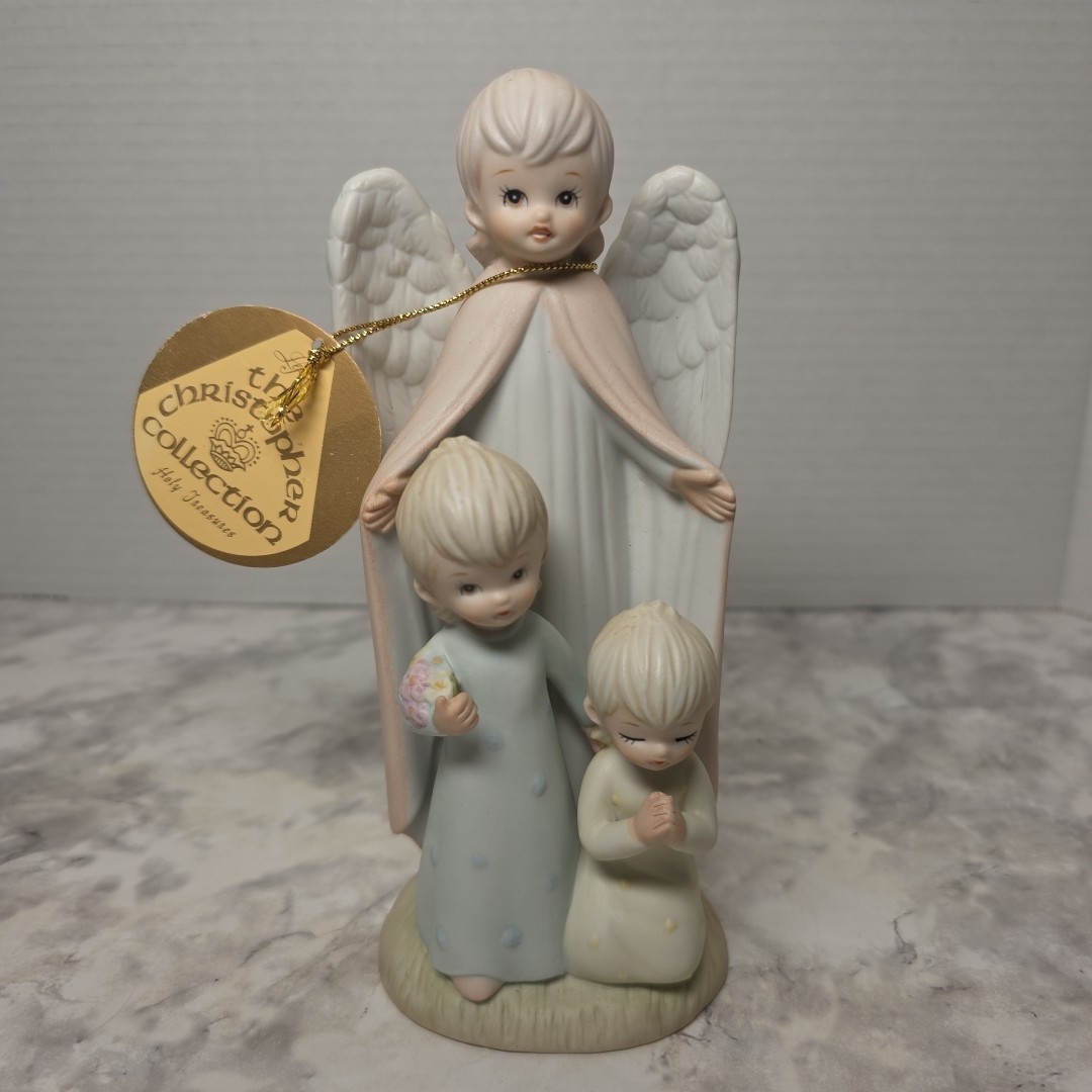 Vintage Lefton The Christopher Collection Holy Treasures Guardian Angel