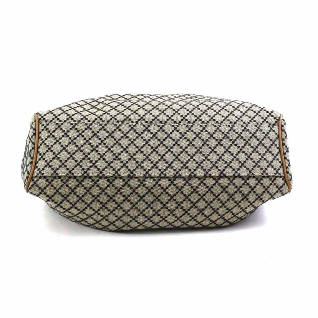 GUCCI Sookie Diamante Canvas Leather Handbag Brown Black Used thumbnail 4