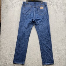 Vtg 80s Wrangler Jeans Mens 35x34 Cowboy Cut 13MWZ Western Denim Medium Wash