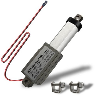 1.2'' Stroke Micro Electric Linear Actuator 12V - 32N/7.2lb Speed 1.2''/sec Min...