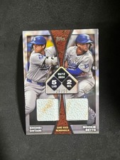 OHTANI & BETTS 2025 Topps GAME USED BASE Relic /99 Dodgers 2HR SP Limited