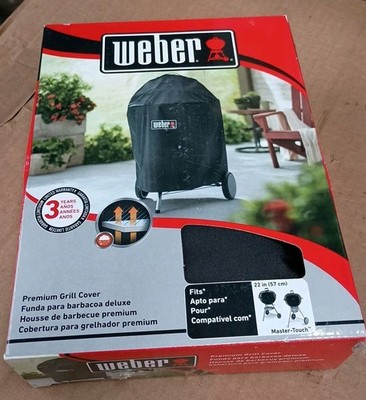 Weber 22'' inch Black Premium Grill Cover Master-Touch Model 7150