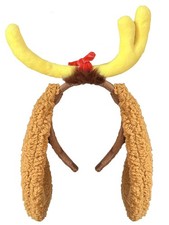 Deer Antler Headband with Dog Ears Deer Horn Headpiece Reindeer Costume Acces...