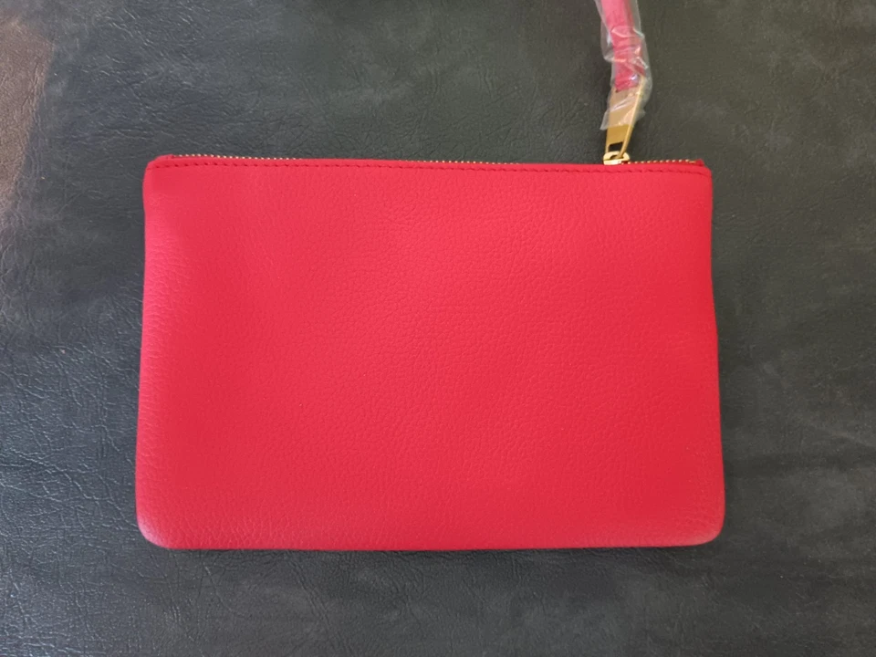 Реальный красный ископаемого кожи кошелек с ремешком застежки SL6776622 Gold Star новый в коробке 5 x 7 - Изображение 4 из 4