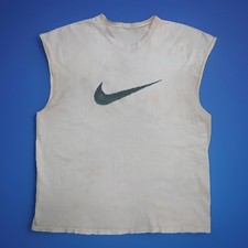Vintage 90s Nike Big Center Swoosh Graphic T Shirt Mens XL USA Made SportswearVi