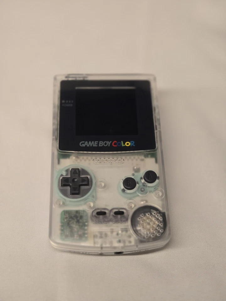 Nintendo Game Boy Color Clear Handheld System w LED screen - Image 2 of 4