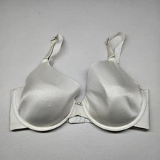 Vanity Fair Women Bra 36DD White T Shirt Underwired Satin Strap