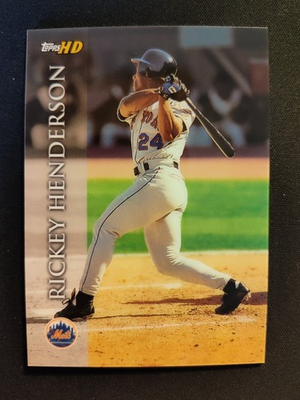 #ad 2000 Topps HD Rickey Henderson #42 New York Mets $2.99