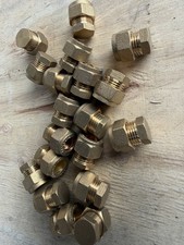 Joblot 19 X 10mm Compression Stop End Brass | Plumbing Pipe Fitting |