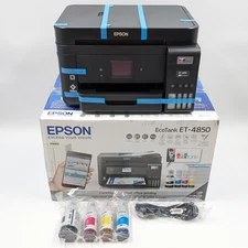 Epson EcoTank ET-4850 Color Inkjet All-In-One Printer (C11CJ60201) Black
