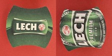 Lech weiße Schrift Brauerei Bierdeckel Bier