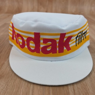 Vintage Kodak Film Racing NASCAR Snapback Hat One Size Adjustable Yellow 
