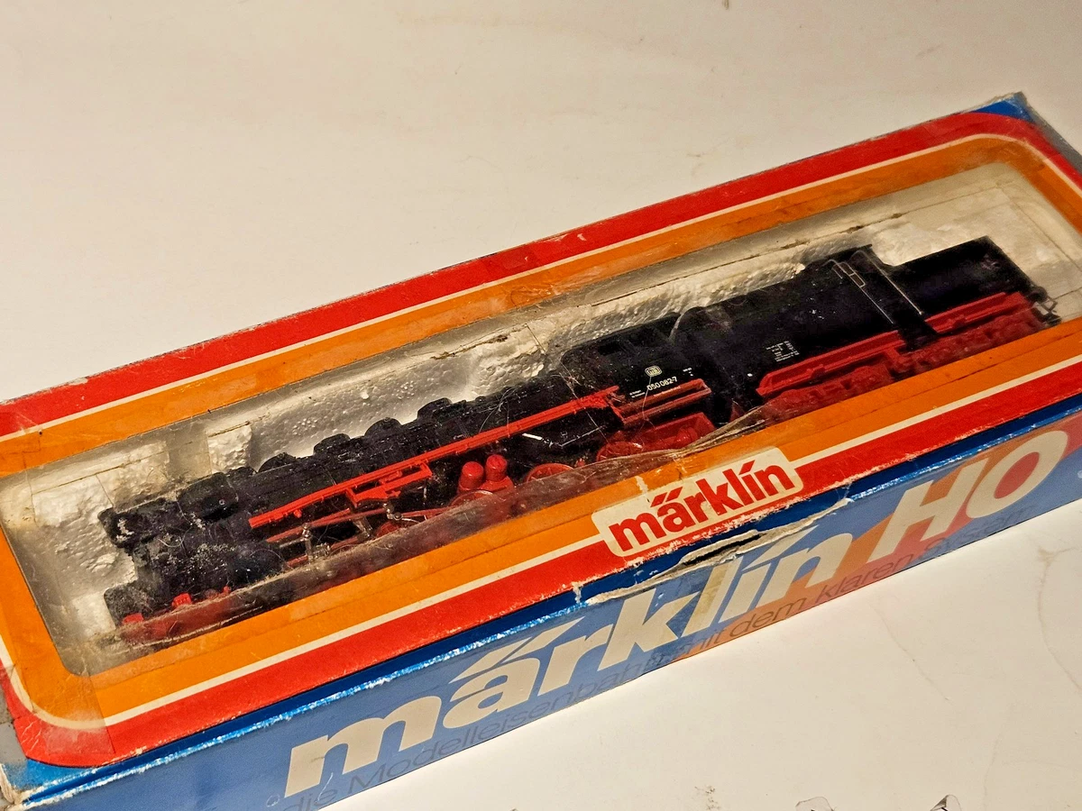 Märklin HO guß Schlepptenderlok BR 50 mit Kabinentender DB schwarz OVP Nr.3084/1