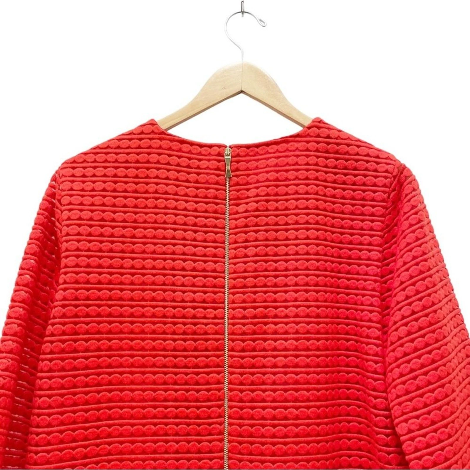 Abito Kate Spade New York Ashby Maraschino rosso ricamato cambio donna taglia 14