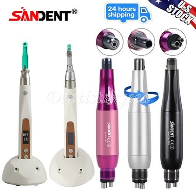 Hygiene Prophy Handpiece Air Motor 4H 4:1 Nose Cone Dental 360° Swivel SANDENT