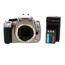 Canon EOS Rebel XT Silver Digital SLR Camera Body 8 M/P  with Battery Charger