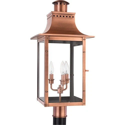 Quoizel Lighting - Three Light Outdoor Post Lantern - Outdoor Lantern - Chalmers - Picture 4 of 4