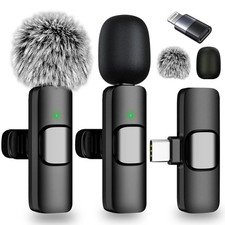 Wireless Lavalier Microphone for iPhone - Android, iPad, Tablets, Bluetooth M...