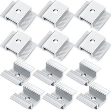 12 Pack Solar Panel Mid Clamps 1.06 Inch Solar Panel Bracket Aluminium M