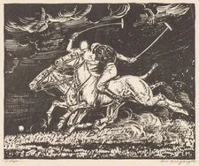 Lon Megargee : Polo : Archival Art Print