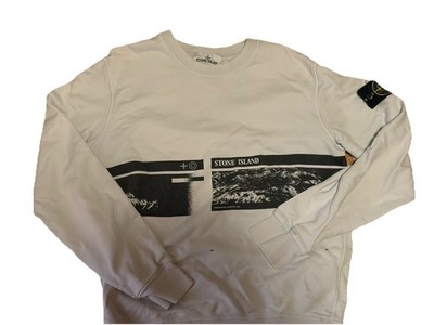 Toller Stone Island Sweatshirt Pullover Gr. M Weiß