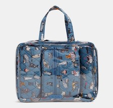 Nuevo NUEVO CON ETIQUETAS Vera Bradley Cat's Maullido 4 piezas Maquillaje Cosmético Artículos de Aseo Bolsa Estuche Set
