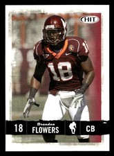 Brandon Flowers 2008 SAGE HIT Rookie Card #41 Virginia Tech Hokies