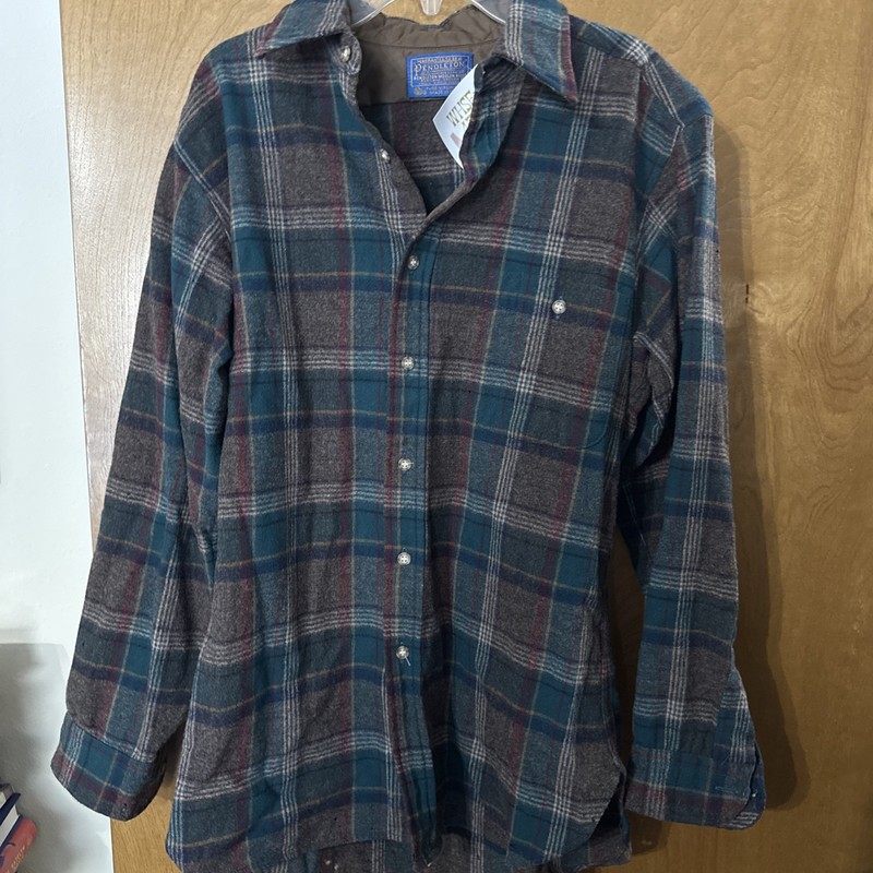 Pendleton Men's Long Sleeve Wool Flannel Vintage medium