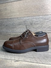 Bruno Marc DOWNING-01 Mens 7 Dress Shoes Dark Brown Classic Round Cap Toe Oxford