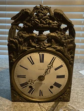 Antique 19c Bailly a' Gueret Morbier Comtoise French Wall Clock - very nice!
