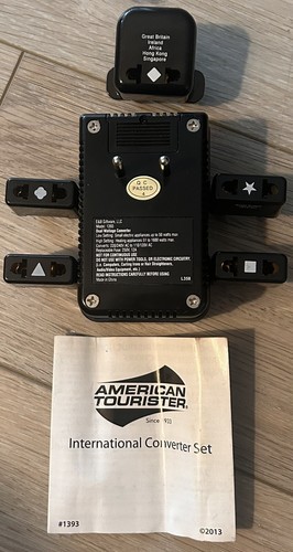 American Tourister 1393 Dual Wattage Converter 6 Pieces