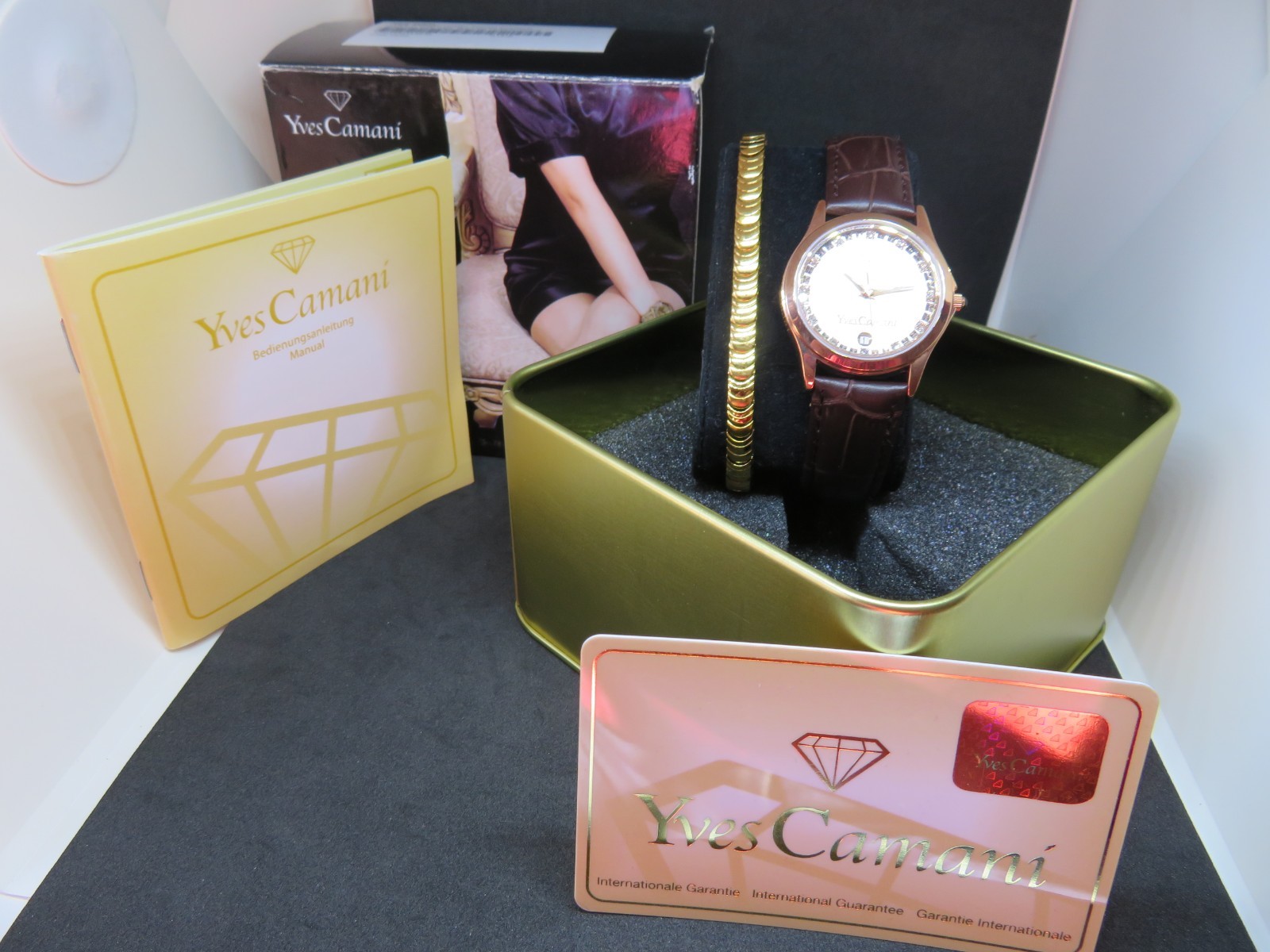 Montre Yves Camani et bracelet plaqués or : le coffret cadeau idéal pour elle