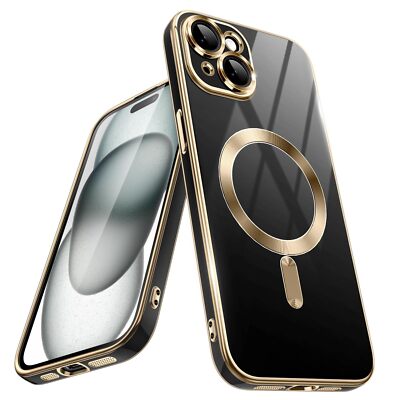 JETech Electroplated Case for iPhone 15 6.1-Inch, Compatible with MagSafe