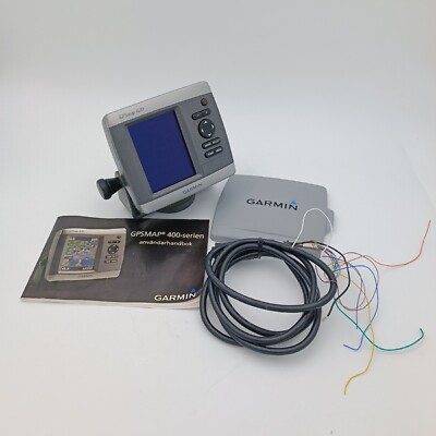 GARMIN GPSMAP 420 CHARTPLOTTER MARINE GPS NAVIGATOR w/PWR COVER